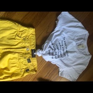 Canary yellow Versace Jeans